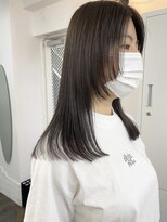 イコ 表参道原宿(ico) オリーブグレージュ ケラチントリートメント 前髪 髪質改善