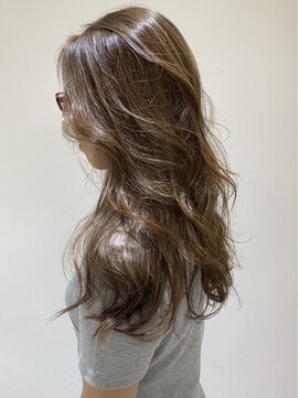 フォーク FOLK 【FOLK】小顔 外巻き 横髪 ダークアッシュキャラメルベージュ♪