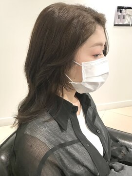 ラブクロムトーキョー オモテサンドウ(LOVECHROME OMOTESANDO) 流れる顔まわり☆韓国風くびれヘア☆メルティカラーベージュ