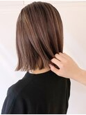 シャドールーツ切りっぱなしボブ_アースカラー_ba361921