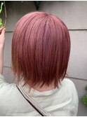 ピンクヘアボブ