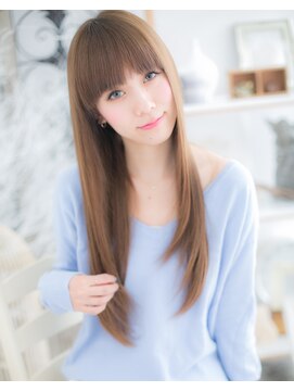 モッズヘア 越谷(mod's hair) 耳かけも◎厚めバングシルキー小顔ストレートc5越谷20代30代40代