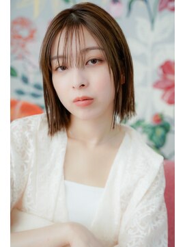 リタセカンド(Lita second) 切りっぱなしボブ/クリームブラウン