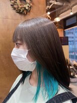 ヘアメイク コモレビ(hairmake komorebi) 【菅原淳之介】マーメイドカラー 【デザインカラー】