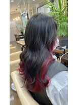 ジッピー ヘアーコレクション&nbsp;ツートンカラー  チェリーレッド インナーカラー