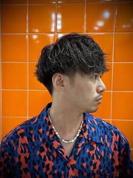 ヒロギンザ 上野店(HIRO GINZA) ツイスメンズパーマッシュ束感ツーブロメッシュ