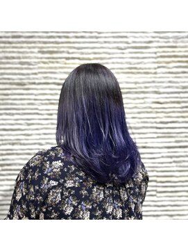 ビス リアン 川口店(Vis lien) グラデーション/バレイヤージュ／ブルーバイオレット