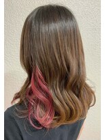 フラココ 神楽坂(hurakoko kagurazaka)&nbsp;【hurakoko松下仁美】ピンクレッドインナーカラー