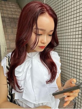 ヴァイス 新宿店(VAICE) ブリーチなしレッドカラー