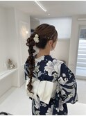 編みおろしポニー