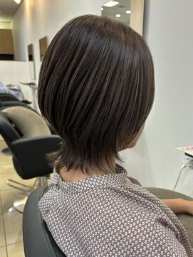 オーリーヘアー(Olliy hair) ウルフカット/くびれヘア/グレージュカラー/30代40代50代