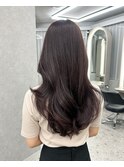 【福岡美容室/小山田】ラベンダーブラウンブリーチなし