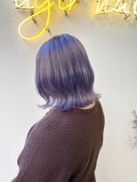 アジールヘア 北千住駅西口店(agir hair)&nbsp;ブルーラベンダーカラー ラベンダーカラー ブルーラベンダー