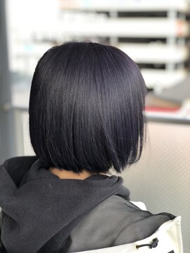 フェニーチェ オン ザ ビーチ(FENICE on the beach) ダークバイオレット×ボブ#髪質改善#髪質改善カラー#前髪#韓国