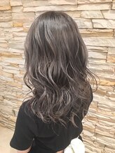 アロマ ヘアー ルーム 新宿店(AROMA hair room) 外国人風パーマ　アッシュグレージュ ハイライト バレイヤージュ