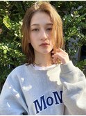 横浜西口大人ミディアムボブミディアムパーマ丸みレイヤーくびれ