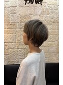 白髪ぼかし×ショートボブ【東川口　美容室】