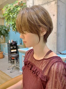 ロンドグロワール 大宮(Lond Gloire) イメチェン外ハネボブ美髪ワイドバングレイヤーショート/大宮