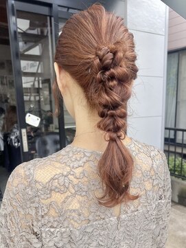 ラックセカンドスペース(LUCK 2nd SPACE) 【お呼ばれアレンジ】ぽこぽこポニーテール