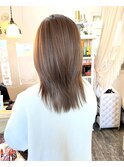 ダメージレスでツヤ感ベージュ♪