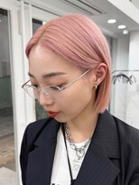 ニトバイアンキシム(nit by ahnkism)&nbsp;韓国ヘアボブベージュブリーチダブルカラー堀江