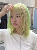 !ダブルカラーハイトーンカラーケアブリーチインナーカラー#原宿