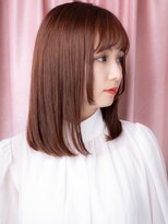 モッズヘア 越谷(mod's hair) 前髪パーマモーヴピンク姫カットレイヤースタイルY越谷20代30代