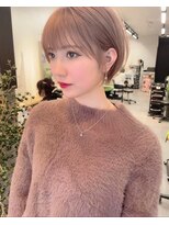 サンドパールス 仙台店(sand PALCE)&nbsp;髪質改善/大人ガーリー/似合わせカット/ショートボブ前髪/仙台