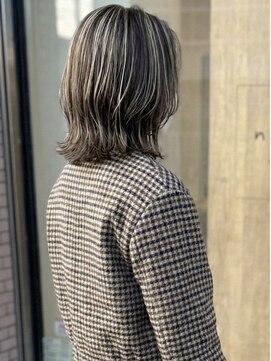 ニコリヘアワークス(nicori hair works) ミディアム×レイヤー×ハイライト1