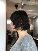 ぷつっと重めのボブパーマ