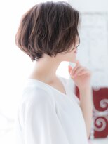 アルバハナレ 横浜(αlba HANARE)&nbsp;関内/髪質改善/ベージュピンク☆前下がりひし形ショートボブo