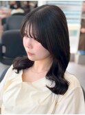 コテ巻き風パーマ/ヘーゼルブラウン/ココアグレージュ