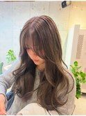 透明感カラーグレージュ