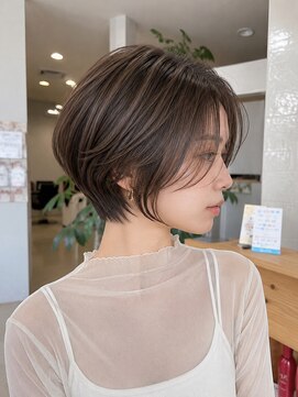 キュウヘアー(KYUU HAIR) 丸みボブ/ひし形ボブ/小顔ショート/透明感カラー