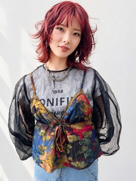 ユイマァル 倉敷(YUIMARL) 倉敷派手髪カラー20代30代40代デザインカラーブリーチピンク