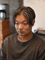 リム メンズヘア(LIM men's hair)&nbsp;渋髪ラギットセンターパート【倉敷メンズカット専門店/美容院】