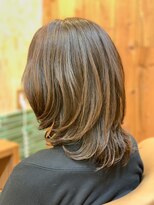 ヘアルーム アペジェ(hair room apaiser)&nbsp;【40,50代に人気★】apaiser（アペジェ）ミディアムカット！