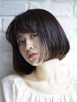 エムスラッシュ 新百合ヶ丘(M.SLASH) 【M.SLASH】ツヤ、品あるワンカールボブ/くすみカラー
