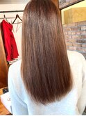 くすみベージュカラーのロング