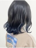 ラフウェーブロブ□ブルーブラック<noah四条>