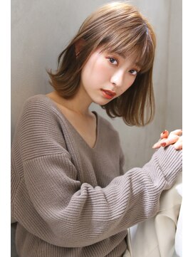 ブラン 広島本通(Blanc) 【Blanc】Aラインボブ マロンベージュ902