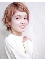 グランアージュ 柏西口店(grandage)&nbsp;ラフニュアンス×オン眉斜めバング×ウルフショート/ミニウルフc