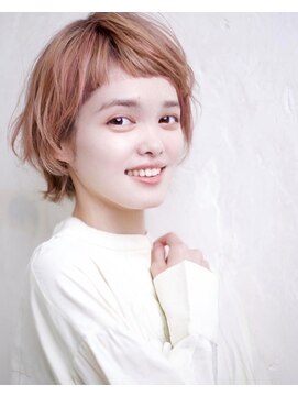 グランアージュ 柏西口店(grandage) ラフニュアンス×オン眉斜めバング×ウルフショート/ミニウルフc