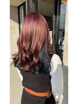 アレクサンドルオブカラーズカナザワ(ALEXANDRE OF COLORS KANAZAWA) ピンクベージュ×ネイビーブルー