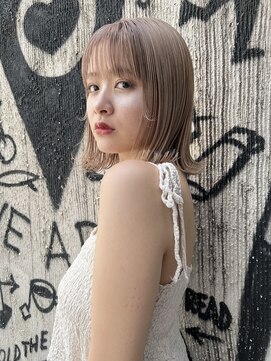 ロンドワン 三宮元町(Lond one) ダブルカラー/ブリーチカラー/ミルクティーベージュ/神戸元町