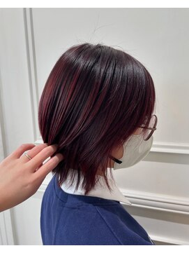 ヴィレッタ(VILLETA) ブリーチなし×ワインレッドカラー