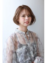 ヘアドゥ 本八幡店(hair do)&nbsp;ふんわりオリーブベージュボブ