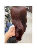 ワンカラーでできるボルドーカラー