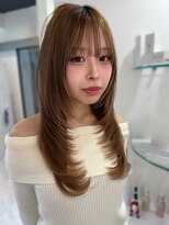 モナバイルーブル(MONA by Louvre)&nbsp;【MONA】ハイレイヤー/ロングレイヤー/ミルクティーベージュ