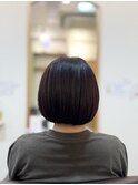 30代40代50代ショートボブ艶髪似合わせカット/百合ヶ丘freesia
